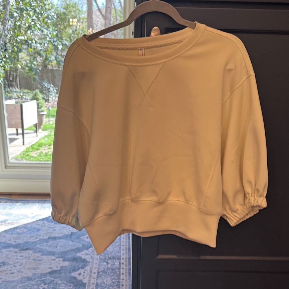 Free People Puff sleeve sweatshirt